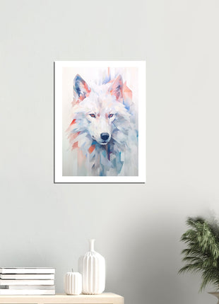 Affiche loup blanc