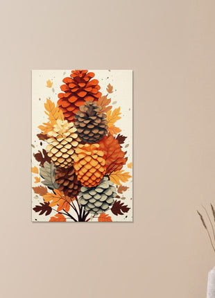 Pinecone modern fall poster