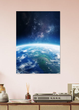 Earth from space poster