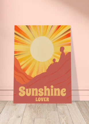 Sunshine lover retro poster