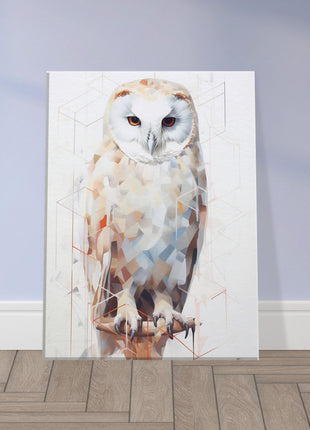 Geomagical Owl Poster : A Captivating Blend of Geometry and Nature