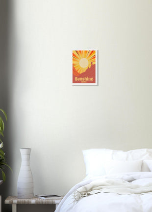 Sunshine lover retro poster