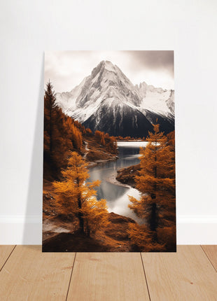 Herfst berglandschap poster