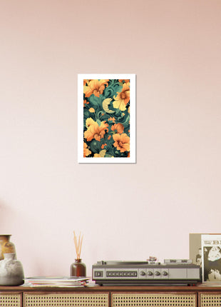 Vintage floral poster