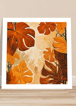 Feuilles d'automne - Affiche d'automne