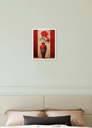 Gorgeous red flowers poster