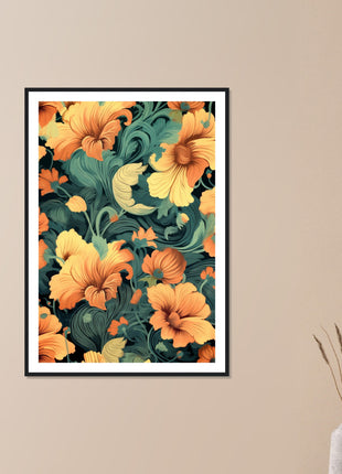 Vintage floral poster