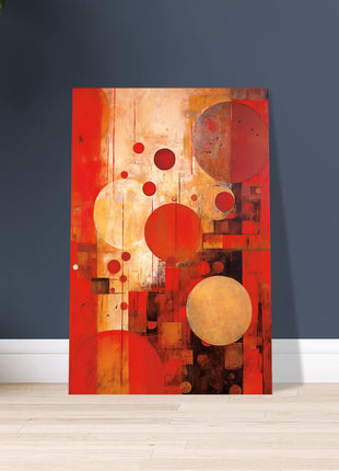 Red abstract poster