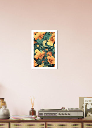 Vintage floral poster