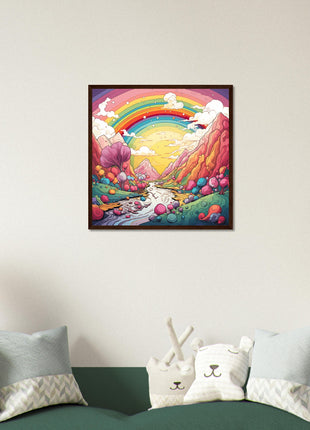 Rainbow candyland poster