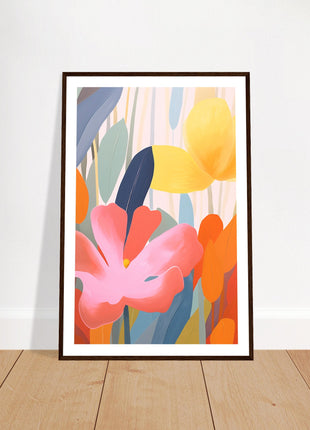 Retro flower poster