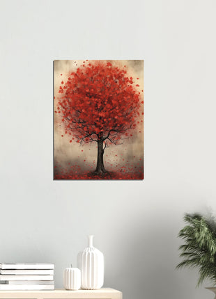 Red tree poster