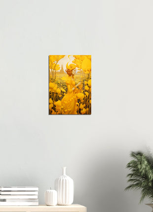 Yellow surrealistic poster