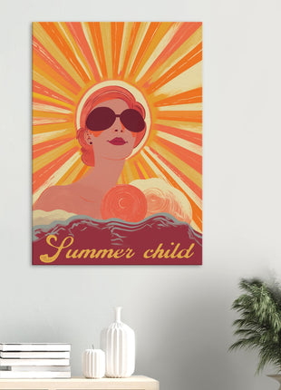 Summer child retro poster