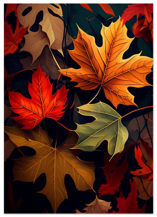 Fall leaves poster