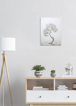 White tree painting poster