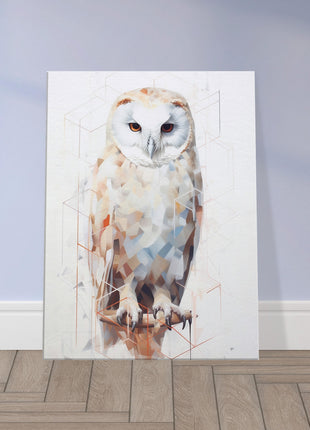 Geomagical Owl Poster : A Captivating Blend of Geometry and Nature