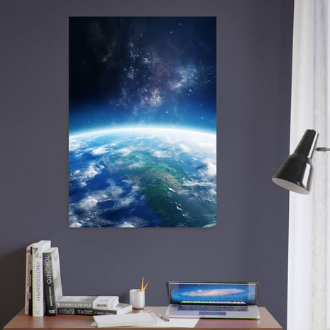 Earth from space poster