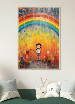 Regenbogen-Kinderplakat