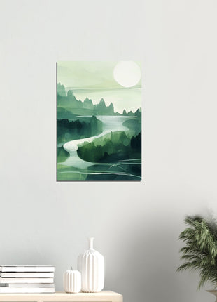 Green abstract landscape poster (part 2 of 3)