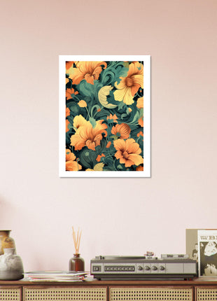 Vintage floral poster