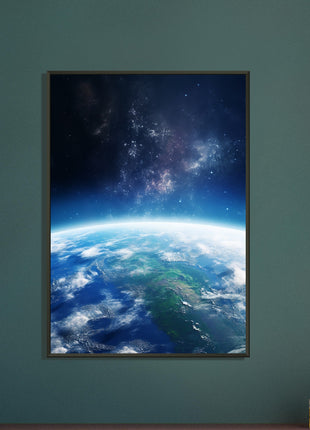 Earth from space poster