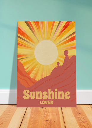 Sunshine lover retro poster