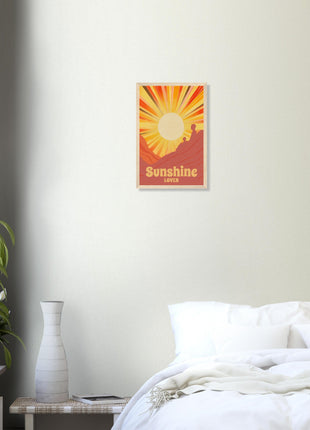 Sunshine lover retro poster