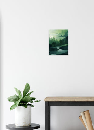 Green abstract landscape poster (part 3 of 3)