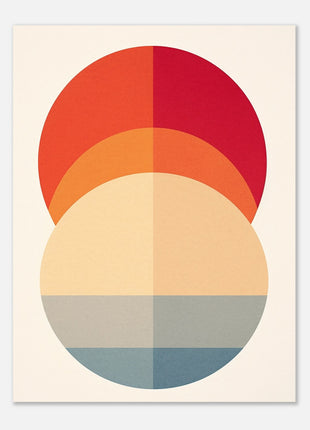 Modern minimalist circle poster - Retro