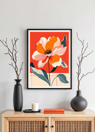 Bold Orange Floral