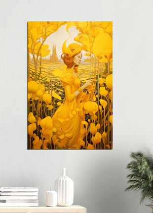 Yellow surrealistic poster