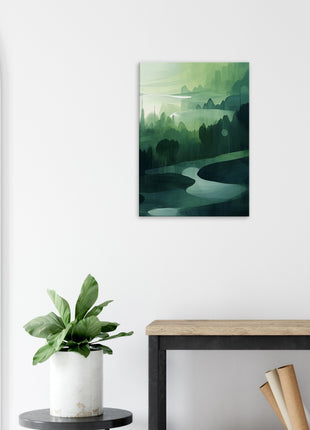 Green abstract landscape poster (part 3 of 3)