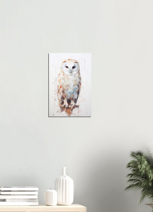 Geomagical Owl Poster : A Captivating Blend of Geometry and Nature