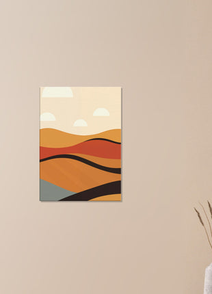 Abstract fall landscape poster