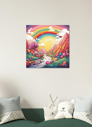 Rainbow candyland poster