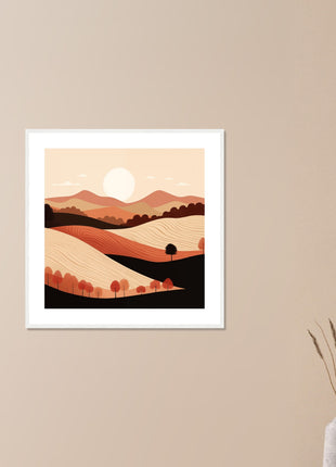 Fall landscape poster