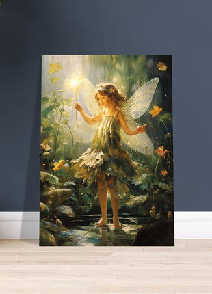 Fairy in the woods kids poster