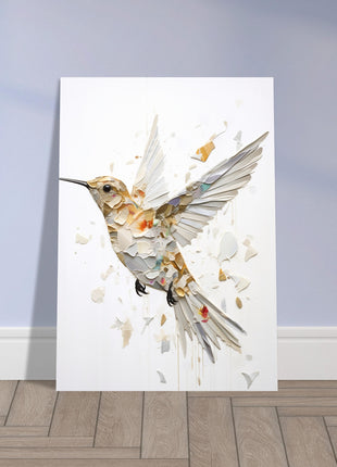 Dynamic Hummingbird Poster: Artistic Elegance in Motion