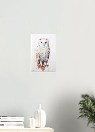 Geomagical Owl Poster : A Captivating Blend of Geometry and Nature