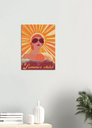 Summer child retro poster