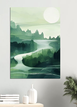 Green abstract landscape poster (part 2 of 3)