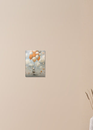 Mouse with balloons kids room poster