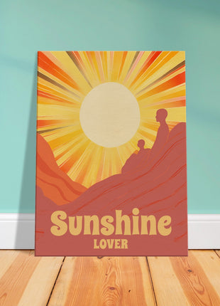 Sunshine lover retro poster