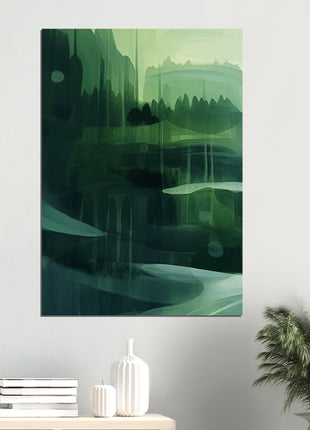 Green abstract landscape poster (Part 1 of 3)