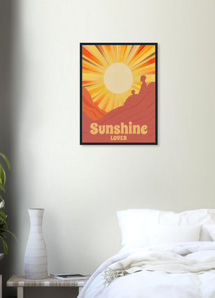 Sunshine lover retro poster