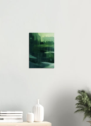 Green abstract landscape poster (Part 1 of 3)