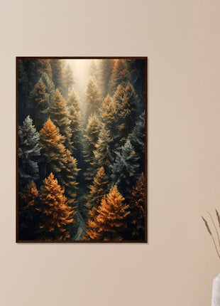 Fall woods  poster