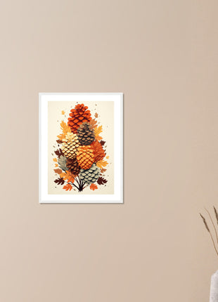 Pinecone modern fall poster