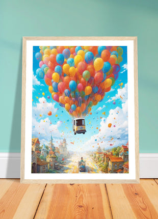 Balloon ride kids poster